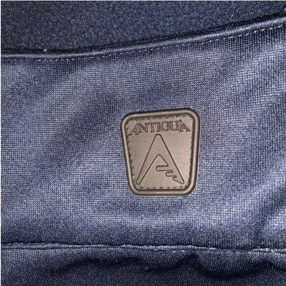 Antigua Men's Full Zip Fleece Navy Blue and Gray Jacket Size Small - Picture 6 of 8